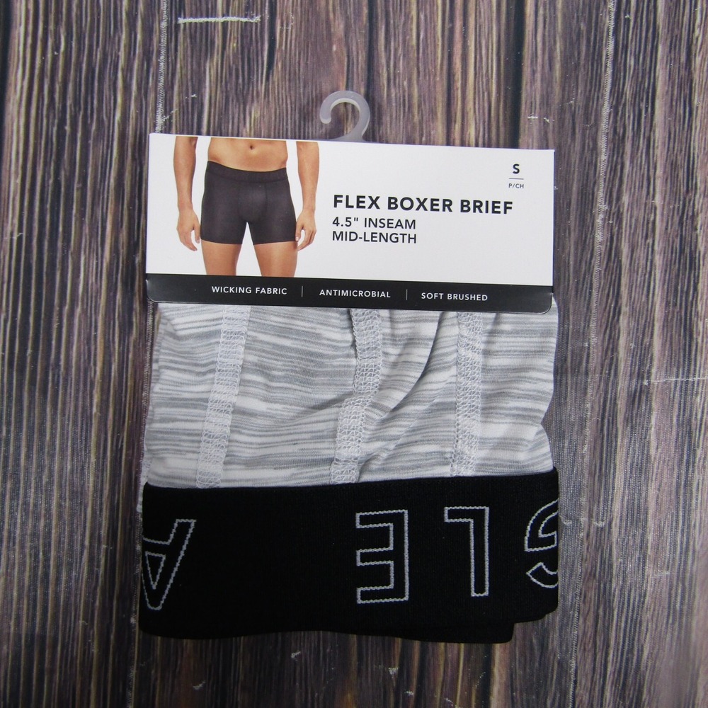 American Eagle NEW NWT Mens Small Boxer Briefs Gray Black Gift